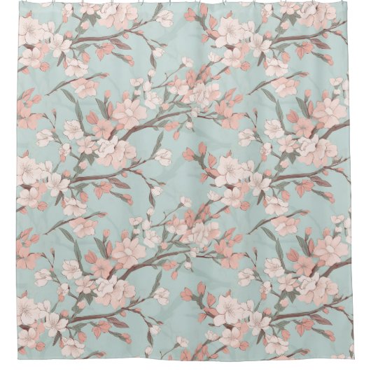 Sakura Cherry Blossoms Duschvorhang (Vorderseite)