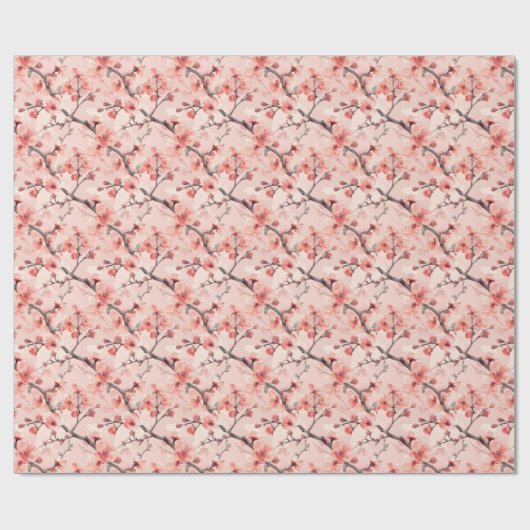 Sakura Cherry Blossoms Geschenkpapier (Flach)