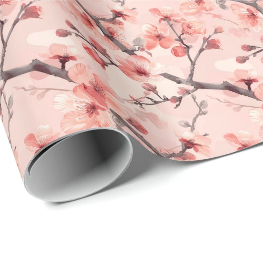 Sakura Cherry Blossoms Geschenkpapier (Rolleneckpunkt)