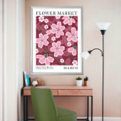 Sakura Cherry Blossoms März Birma Blume Markt Poster