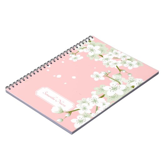 Sakura Cherry Blossoms-Notebook Notizblock (Linke Seite)