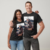 Sakura Cherry Blossoms samurai T-Shirt (Unisex)