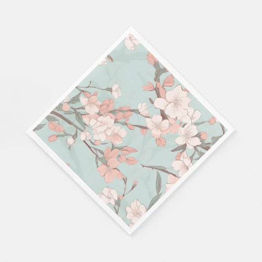 Sakura Cherry Blossoms Serviette (Ecke)