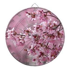 Sakura Cherry blüht pastellrosa Schichten Dartscheibe