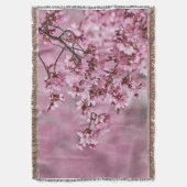 Sakura Cherry blüht pastellrosa Schichten Decke (Vorderseite Vertikal)