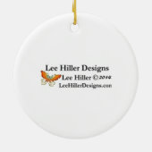 Sakura Cherry blüht pastellrosa Schichten Keramik Ornament (Hinten)