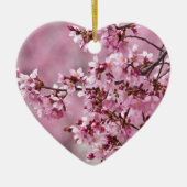 Sakura Cherry blüht pastellrosa Schichten Keramik Ornament (Vorne)
