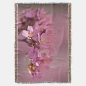 Sakura Cherry Blüten Delikatessen Pink Bouquet Decke (Vorderseite Vertikal)