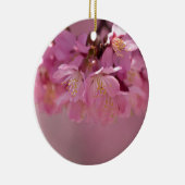 Sakura Cherry Blüten Delikatessen Pink Bouquet Keramikornament (Rechts)