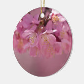 Sakura Cherry Blüten Delikatessen Pink Bouquet Keramikornament (Links)
