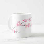 Sakura Cherry Blüten Kaffeemaschine Tasse (Vorderseite Links)