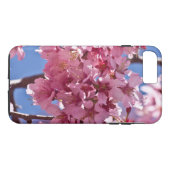 Sakura Cherry Blüten Rote Stars Case-Mate iPhone Hülle (Rückseite (Horizontal))