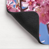 Sakura Cherry Blüten Rote Stars Mousepad (Ecke)