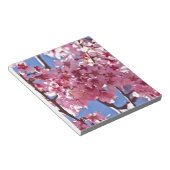Sakura Cherry Blüten Rote Stars Notizblock (angewinkelt)