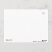 Sakura Cherry Blüten Rote Stars Postkarte (Rückseite)