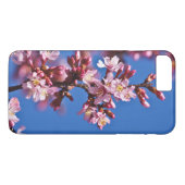 Sakura Cherry Blüten Touch Blue Case-Mate iPhone Hülle (Rückseite (Horizontal))