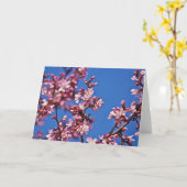 Sakura Cherry Blüten Touch Blue Karte (Gelbe Blume)