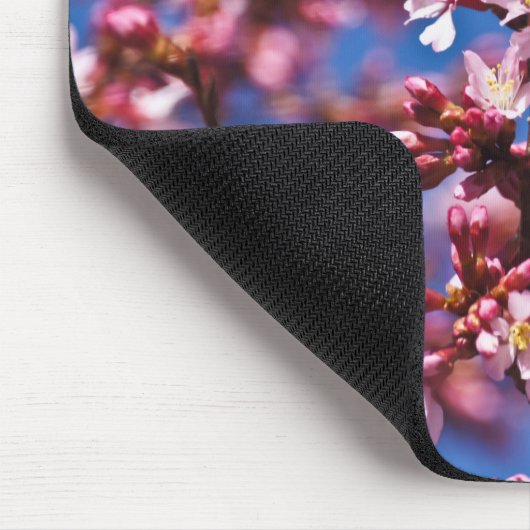 Sakura Cherry Blüten Touch Blue Mousepad (Ecke)