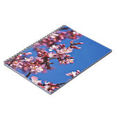 Sakura Cherry Blüten Touch Blue Notizblock (Linke Seite)