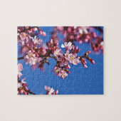 Sakura Cherry Blüten Touch Blue Puzzle (Horizontal)