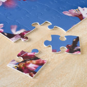 Sakura Cherry Blüten Touch Blue Puzzle (Seite)
