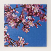 Sakura Cherry Blüten Touch Blue Puzzle (Horizontal)