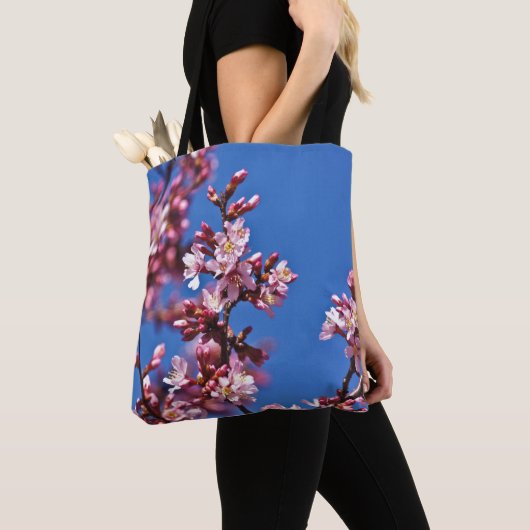 Sakura Cherry Blüten Touch Blue Tasche (Von Nahem)