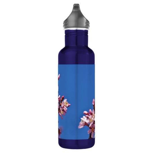 Sakura Cherry Blüten Touch Blue Trinkflasche (Rechts)