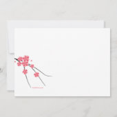 Sakura Chinesische Neujahrsveranstaltung - Party E Einladung (Rückseite)