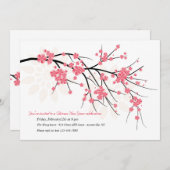 Sakura Chinesische Neujahrsveranstaltung - Party E Einladung (Vorne/Hinten)