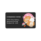 SAKURA - Chow Address Labels anpassen Adressaufkleber (Vorne)