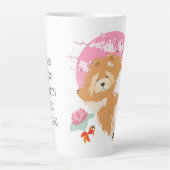 SAKURA - Chow - Latte Tasse mit Text anpassen (Vorderseite)