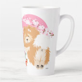 SAKURA - Chow - Latte Tasse mit Text anpassen (Rechts)