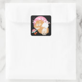 SAKURA - Chow - schwarze Aufkleber (Tasche)