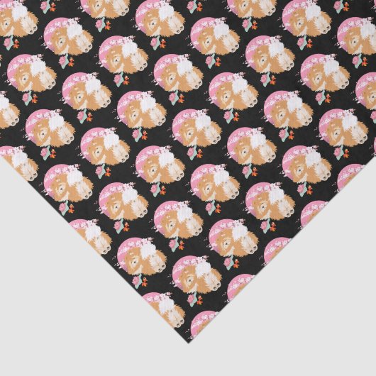 SAKURA - Chow - Schwarzes GEWEBE-Papier Seidenpapier (Ausschnitt)