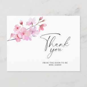 Sakura - Danksagungskarte für Brautparty Postkarte
