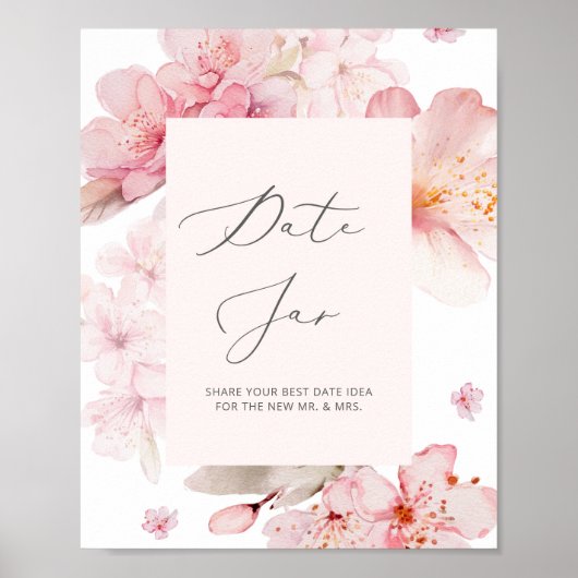 Sakura datiert Nachtgedanken. Date Jar Bridgame Poster (Vorne)