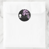 Sakura der Nacht Runder Aufkleber (Tasche)