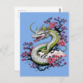 Sakura Dragon Postkarte (Vorne/Hinten)