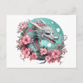 Sakura Dragon Postkarte (Vorderseite)