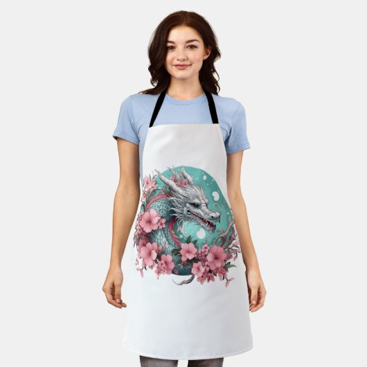 Sakura Dragon Schürze (Getragen)