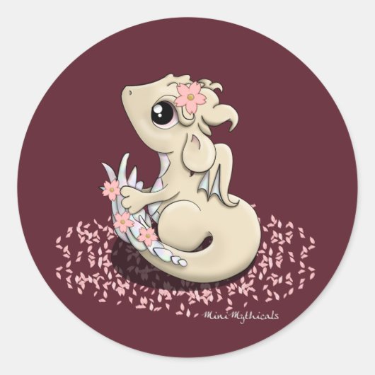 Sakura Dragon Stickers (groß) (Vorderseite)