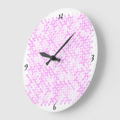 Sakura Drift – Sanfte Blüte Große Wanduhr (Winkel)