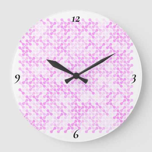 Sakura Drift – Sanfte Blüte Große Wanduhr (Vorderseite)