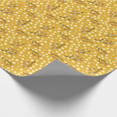 Sakura Elegance: Chinesisches Blumenmuster. Geschenkpapier (Ecke)