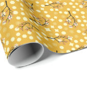 Sakura Elegance: Chinesisches Blumenmuster. Geschenkpapier (Rolleneckpunkt)