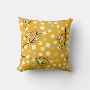 Sakura Elegance: Chinesisches Blumenmuster. Kissen