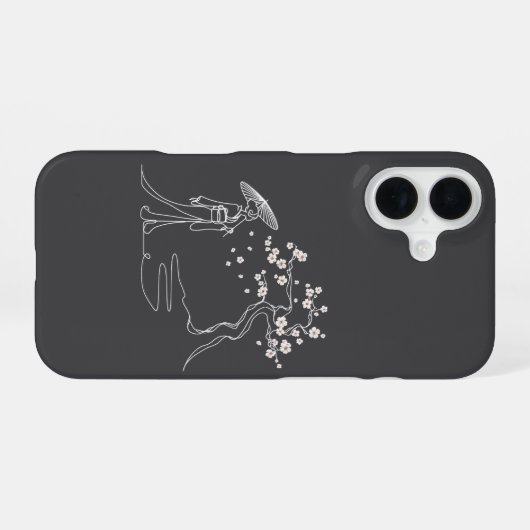 Sakura Elegance Phone Case iPhone 16 Hülle (Rückseite (Horizontal))