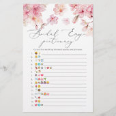 Sakura elegantes Bridal Emoji-Picknickspiel (Vorderseite)