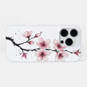 Sakura-Fall iPhone Hülle (Rückseite (Horizontal))